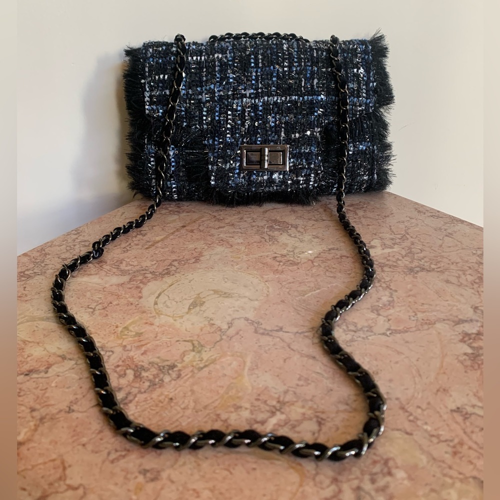 Cristina Sabatini “Chanel” Tweed Woven Bag